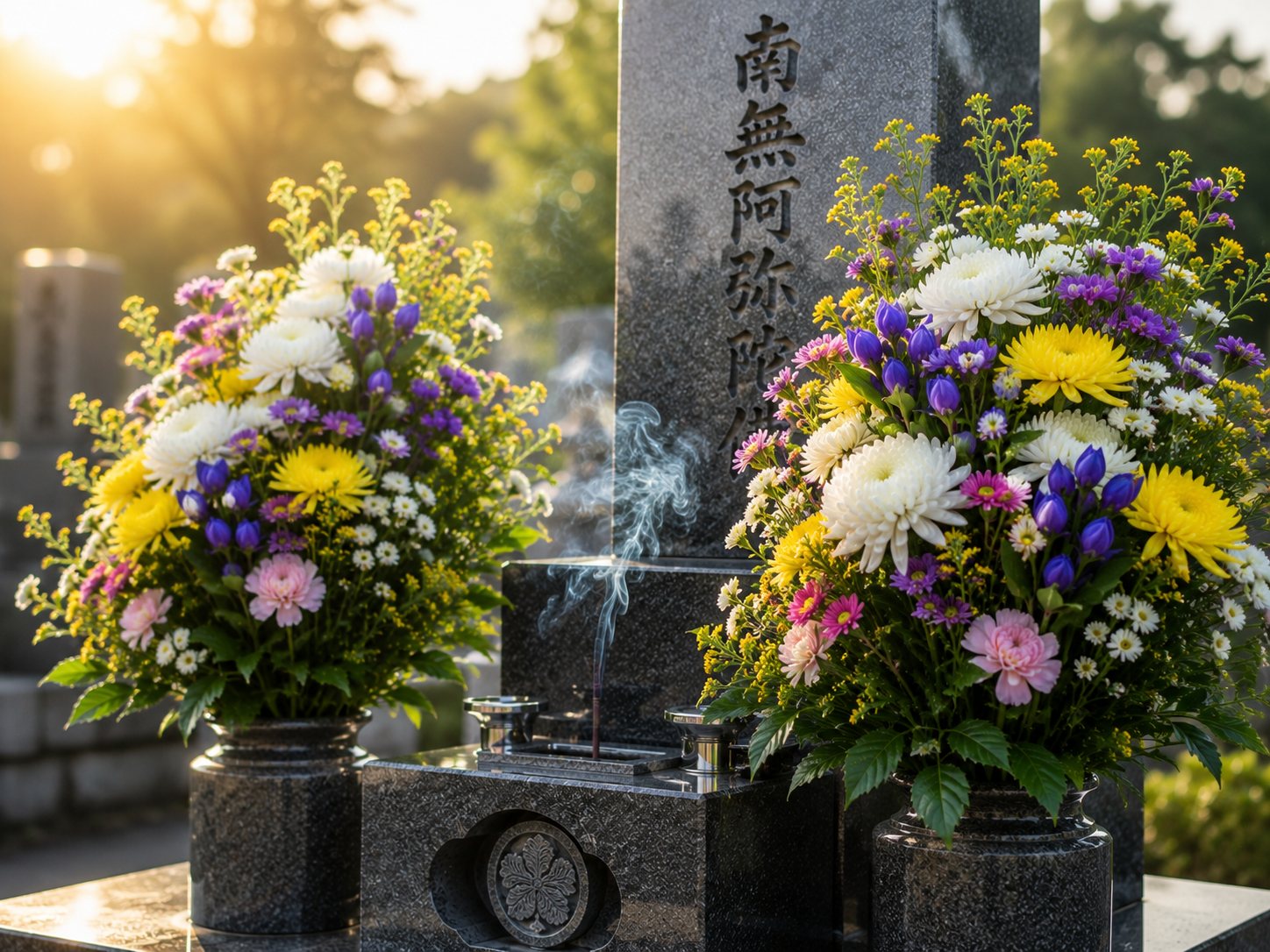 豪勢な供花とお参りのこだわり